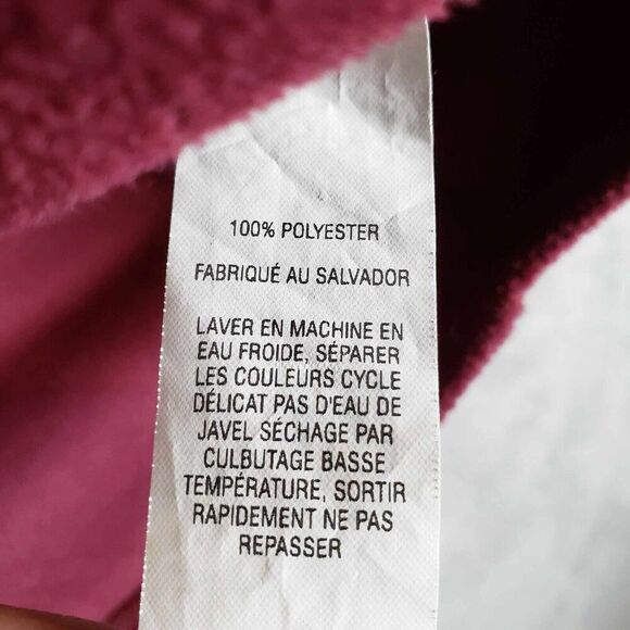 LL Bean Sweater Mens Size Medium M Fleece Full Zip Long Sleeve Red Activewear - Picture 6 of 9